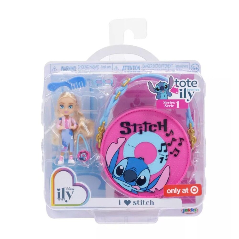 Disney ILY 4ever 2.5" Tote-ILY I Love Stitch Inspired Doll - Pink